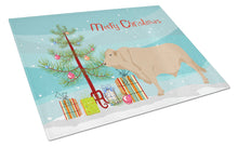 Load image into Gallery viewer, Charolais Cow Christmas Glass Cutting Boards – Durable, Decorative Kitchen Art Large BB9193LCB