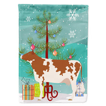 Load image into Gallery viewer, Ayrshire Cow Christmas Flag Canvas House Size BB9194CHF