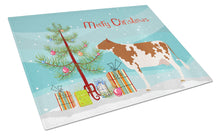 Load image into Gallery viewer, Ayrshire Cow Christmas Glass Cutting Boards – Durable, Decorative Kitchen Art Large BB9194LCB
