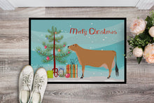 Load image into Gallery viewer, Jersey Cow Christmas Doormat - 18x27 Decorative Floor Mat – Indoor/Outdoor Rug with Artistic Flair BB9196MAT
