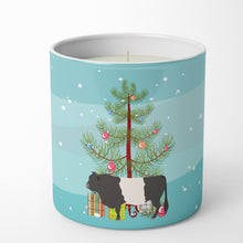 Load image into Gallery viewer, Belted Galloway Cow Christmas 10 oz Decorative Soy Candle
