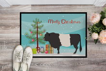 Load image into Gallery viewer, Belted Galloway Cow Christmas Doormat - 24x36 Decorative Floor Mat – Indoor/Outdoor Rug with Artistic Flair BB9198JMAT