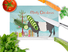 Load image into Gallery viewer, Belted Galloway Cow Christmas Glass Cutting Boards – Durable, Decorative Kitchen Art Large BB9198LCB