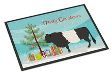 Load image into Gallery viewer, Belted Galloway Cow Christmas Doormat - 18x27 Decorative Floor Mat – Indoor/Outdoor Rug with Artistic Flair BB9198MAT