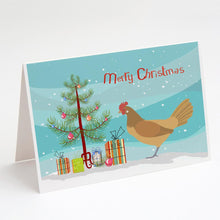Load image into Gallery viewer, Frisian Friesian Chicken Christmas Greeting Cards -  Blank Note Cards – 8-Pack of Artist-Designed Cards with Envelopes