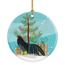 Load image into Gallery viewer, Sumatra Chicken Christmas Ornament - Round Ceramic Ornament – Artist-Designed Keepsake Decoration BB9200CO1