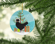 Load image into Gallery viewer, Polish Poland Chicken Christmas Ornament - Round Ceramic Ornament – Artist-Designed Keepsake Decoration BB9201CO1