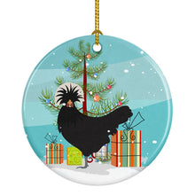 Load image into Gallery viewer, Polish Poland Chicken Christmas Ornament - Round Ceramic Ornament – Artist-Designed Keepsake Decoration BB9201CO1