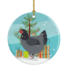 Load image into Gallery viewer, Jersey Giant Chicken Christmas Ornament - Round Ceramic Ornament – Artist-Designed Keepsake Decoration BB9202CO1