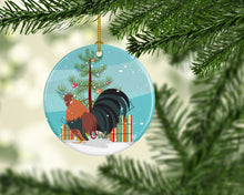 Load image into Gallery viewer, Dutch Bantam Chicken Christmas Ornament - Round Ceramic Ornament – Artist-Designed Keepsake Decoration BB9203CO1