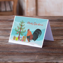 Load image into Gallery viewer, Dutch Bantam Chicken Christmas Greeting Cards -  Blank Note Cards – 8-Pack of Artist-Designed Cards with Envelopes
