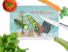 Load image into Gallery viewer, Dutch Bantam Chicken Christmas Glass Cutting Boards – Durable, Decorative Kitchen Art Large BB9203LCB