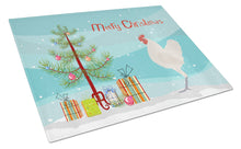 Load image into Gallery viewer, German Langshan Chicken Christmas Glass Cutting Boards – Durable, Decorative Kitchen Art Large BB9204LCB