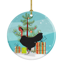 Load image into Gallery viewer, Naked Neck Chicken Christmas Ornament - Round Ceramic Ornament – Artist-Designed Keepsake Decoration BB9206CO1
