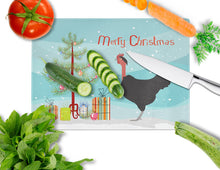 Load image into Gallery viewer, Naked Neck Chicken Christmas Glass Cutting Boards – Durable, Decorative Kitchen Art Large BB9206LCB