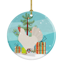 Load image into Gallery viewer, Leghorn Chicken Christmas Ornament - Round Ceramic Ornament – Artist-Designed Keepsake Decoration BB9207CO1