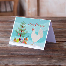 Load image into Gallery viewer, Leghorn Chicken Christmas Greeting Cards -  Blank Note Cards – 8-Pack of Artist-Designed Cards with Envelopes
