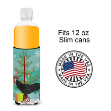 Load image into Gallery viewer, Minorca Ctalalan Chicken Christmas   Hugger for slim cans BB9208MUK
