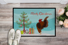 Load image into Gallery viewer, Malaysian Serama Chicken Christmas Doormat - 24x36 Decorative Floor Mat – Indoor/Outdoor Rug with Artistic Flair BB9209JMAT