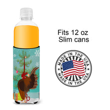 Load image into Gallery viewer, Malaysian Serama Chicken Christmas   Hugger for slim cans BB9209MUK