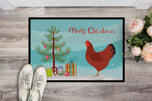 Load image into Gallery viewer, New Hampshire Red Chicken Christmas Doormat - 24x36 Decorative Floor Mat – Indoor/Outdoor Rug with Artistic Flair BB9210JMAT