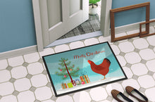 Load image into Gallery viewer, New Hampshire Red Chicken Christmas Doormat - 24x36 Decorative Floor Mat – Indoor/Outdoor Rug with Artistic Flair BB9210JMAT