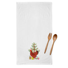 Load image into Gallery viewer, New Hampshire Red Chicken Christmas Kitchen Towels – Set of 2 - Decorative &amp; Absorbent Cotton | BB9210WTKT