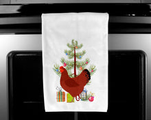 Load image into Gallery viewer, New Hampshire Red Chicken Christmas Kitchen Towels – Set of 2 - Decorative &amp; Absorbent Cotton | BB9210WTKT