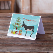 Load image into Gallery viewer, American Mammoth Jack Donkey Christmas Greeting Cards -  Blank Note Cards – 8-Pack of Artist-Designed Cards with Envelopes
