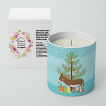 Load image into Gallery viewer, Miniature Mediterranian Donkey Christmas 10 oz Decorative Soy Candle