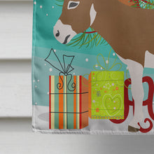 Load image into Gallery viewer, Miniature Mediterranian Donkey Christmas Flag Canvas House Size BB9214CHF