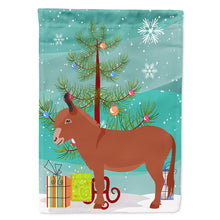 Load image into Gallery viewer, Irish Donkey Christmas Flag Canvas House Size BB9215CHF