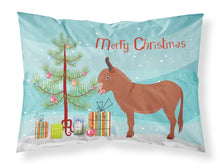 Load image into Gallery viewer, Irish Donkey Christmas Fabric Standard Pillowcase – Artistic Decorative Front, White Back BB9215PILLOWCASE