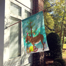 Load image into Gallery viewer, Cotentin Donkey Christmas Flag Canvas House Size BB9216CHF