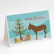 Load image into Gallery viewer, Cotentin Donkey Christmas Greeting Cards -  Blank Note Cards – 8-Pack of Artist-Designed Cards with Envelopes