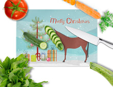 Load image into Gallery viewer, Hinny Horse Donkey Christmas Glass Cutting Boards – Durable, Decorative Kitchen Art Large BB9217LCB