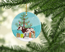 Load image into Gallery viewer, American Spotted Donkey Christmas Ornament - Round Ceramic Ornament – Artist-Designed Keepsake Decoration BB9218CO1
