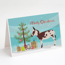 Load image into Gallery viewer, American Spotted Donkey Christmas Greeting Cards -  Blank Note Cards – 8-Pack of Artist-Designed Cards with Envelopes