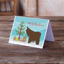Load image into Gallery viewer, Poitou Poiteuin Donkey Christmas Greeting Cards -  Blank Note Cards – 8-Pack of Artist-Designed Cards with Envelopes