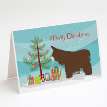 Load image into Gallery viewer, Poitou Poiteuin Donkey Christmas Greeting Cards -  Blank Note Cards – 8-Pack of Artist-Designed Cards with Envelopes