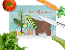 Load image into Gallery viewer, Poitou Poiteuin Donkey Christmas Glass Cutting Boards – Durable, Decorative Kitchen Art Large BB9219LCB