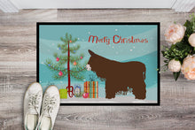Load image into Gallery viewer, Poitou Poiteuin Donkey Christmas Doormat - 18x27 Decorative Floor Mat – Indoor/Outdoor Rug with Artistic Flair BB9219MAT