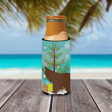 Load image into Gallery viewer, Poitou Poiteuin Donkey Christmas   Hugger for slim cans BB9219MUK