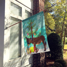 Load image into Gallery viewer, Zamorano-Leones Donkey Christmas Flag Canvas House Size BB9220CHF