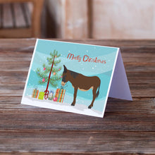 Load image into Gallery viewer, Zamorano-Leones Donkey Christmas Greeting Cards -  Blank Note Cards – 8-Pack of Artist-Designed Cards with Envelopes
