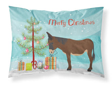 Load image into Gallery viewer, Zamorano-Leones Donkey Christmas Fabric Standard Pillowcase – Artistic Decorative Front, White Back BB9220PILLOWCASE