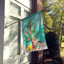 Load image into Gallery viewer, West Harlequin Duck Christmas Flag Canvas House Size BB9225CHF