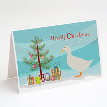 Load image into Gallery viewer, American Pekin Duck Christmas Greeting Cards -  Blank Note Cards – 8-Pack of Artist-Designed Cards with Envelopes