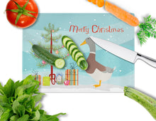Load image into Gallery viewer, Saxony Sachsenente Duck Christmas Glass Cutting Boards – Durable, Decorative Kitchen Art Large BB9230LCB