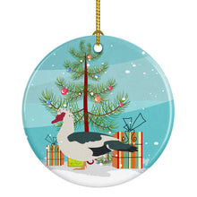 Load image into Gallery viewer, Muscovy Duck Christmas Ornament - Round Ceramic Ornament – Artist-Designed Keepsake Decoration BB9231CO1